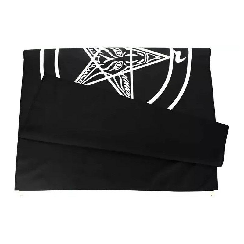 Bandera Baphomet 1.5m X 90cm Resistente Lavable Satan Muerte