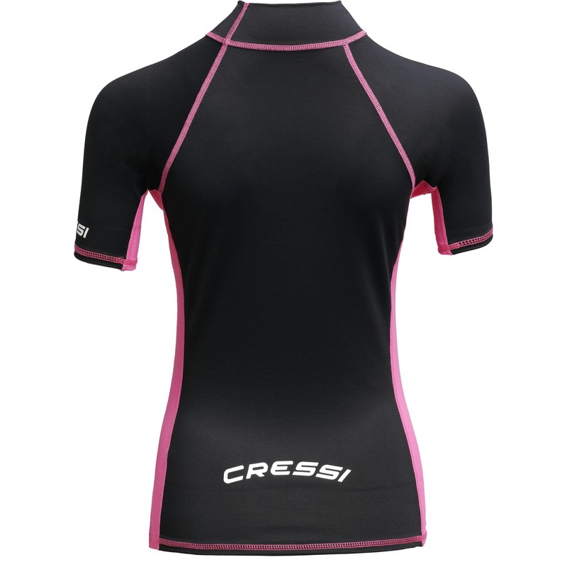 Cressi Women's Rash Guard, Black Pink, XS UK