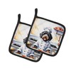 Caroline's Treasures Bernedoodle The Chef Pair of Pot Holders Kitchen