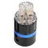 Monosaudio Connector Transparent Pure Copper GoldPlated Audio Power Connector (F105G
