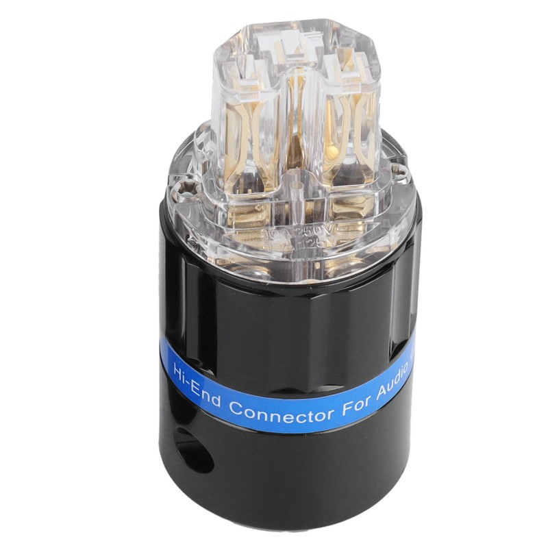 Monosaudio Connector Transparent Pure Copper GoldPlated Audio Power Connector (F105G