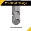 WorkBless 1/4" Quick-Change Hex Shank 7mm Magnetic Nut Driver Bit,