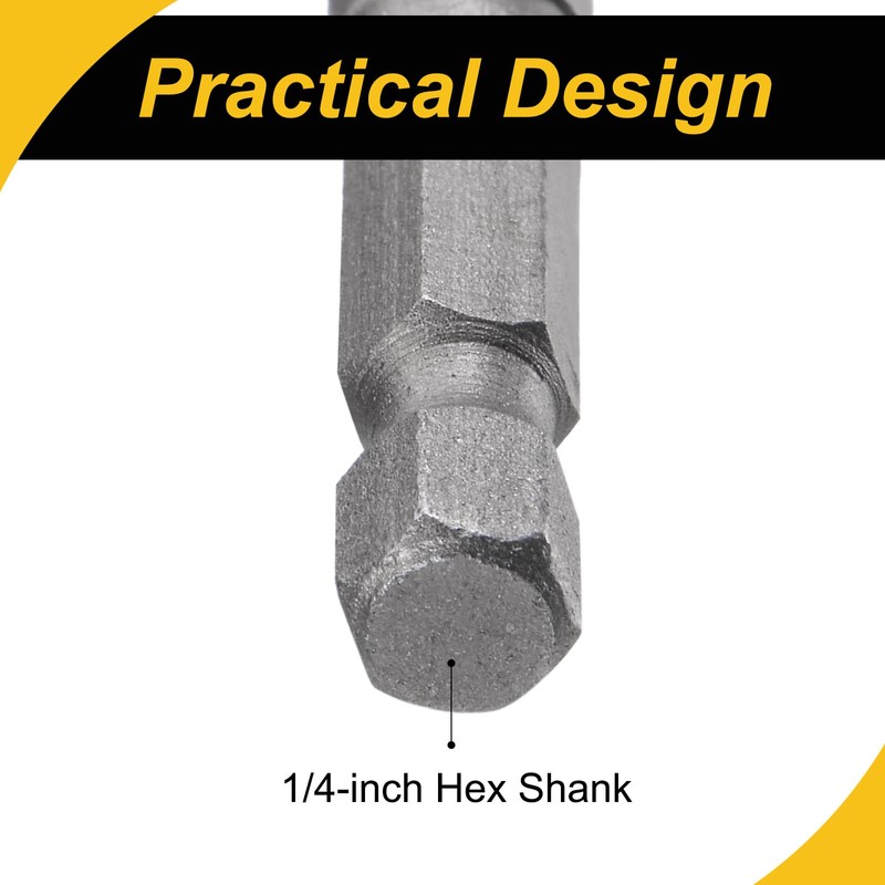 WorkBless 1/4" Quick-Change Hex Shank 7mm Magnetic Nut Driver Bit,