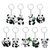PDTXCLS LaMure Set of 9 Cute Cartoon Metal Panda Theme