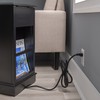 Powell Furniture Butler Black Accent Table with USB Charging Station