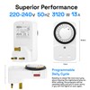 HBN Plug Timer Socket UK,Programmable Segment Plug Timer, for Home