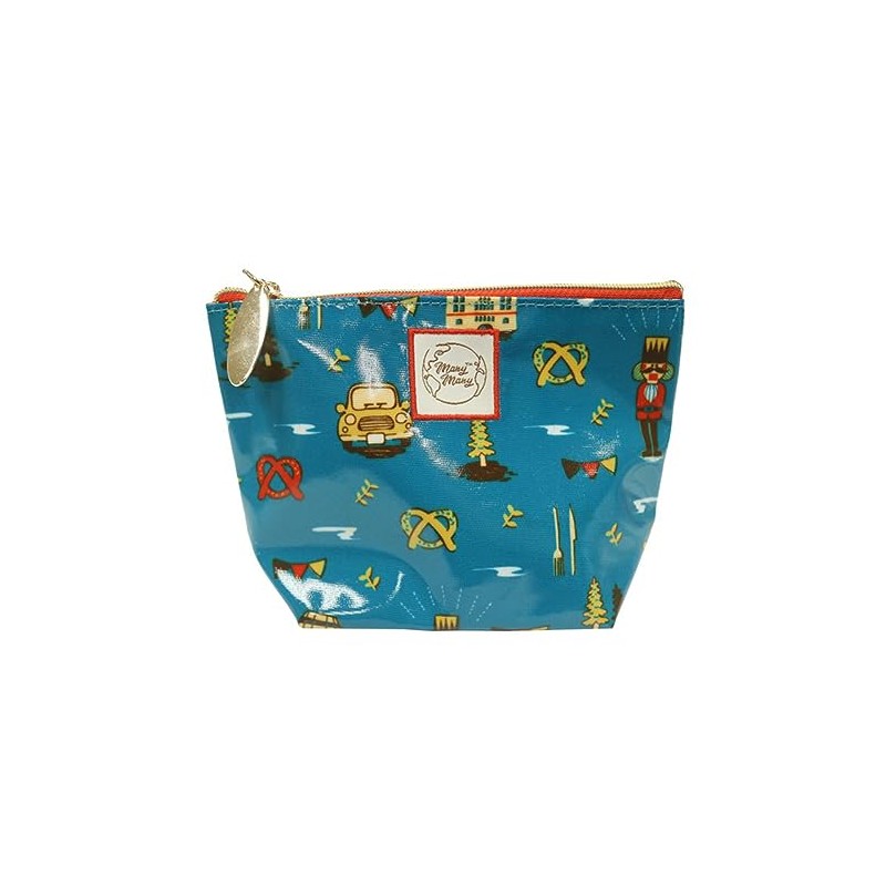 Marushin 0785003100 ManyMany German World Pastel Cute Cosmetic Pouch