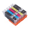 Ink Cartridge Set Large Capacity Clear Colorfast Printing Black Color