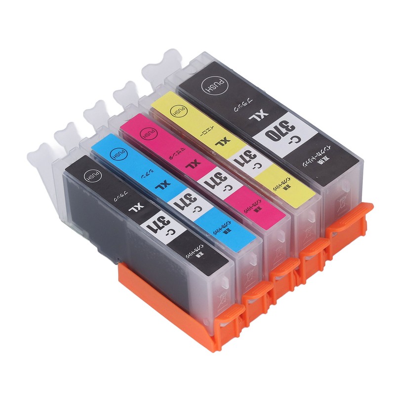 Ink Cartridge Set Large Capacity Clear Colorfast Printing Black Color