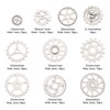 KitBeads 100pcs Gear Charms Alloy Tibetan Cog Wheel Charms Silver