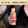 Dunkin' Donuts French Vanilla Iced Coffee Drink, 13.7 oz Bottle,