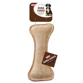 Ethical Pets Dura Fused Leather Bone Dog Toy, 7-Inch