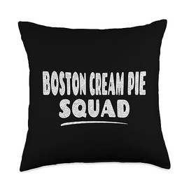 The Boston Cream Pie Design Store Boston Cream Pie Squad Throw Pillow, 18x18, Multicolor