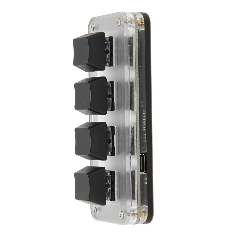 4 Fully Programmable Keys Mini Type C Wired One Handed