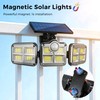 Lazukes Magnetic Solar Lights Outdoor, Motion Sensor Porch RV Light