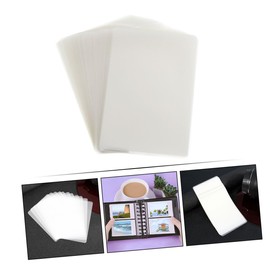 Ciieeo 100 Sheets Photo Plastic Film Lamination Paper Clear Laminating Pouches Thermal Laminating Pouches Lamination Film Clear Laminator Paper Laminate Pouches Press Paper Water Proof A3