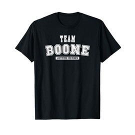 Team BOONE Lifetime Member Family Last Name T-Shirt
