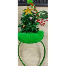 Fashband Christmas Headband with LED Light, Christmas Tree Headband, Luminous Hat, Holiday Party Hair Accessories for Women