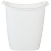Rubbermaid Small Trash Can, Plastic, 3.5-Gallon/14-Court, White Wastebasket for Kitchen/Office/Bedroom/Bathroom