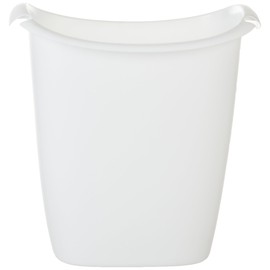 Rubbermaid Small Trash Can, Plastic, 3.5-Gallon/14-Court, White Wastebasket for Kitchen/Office/Bedroom/Bathroom