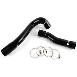 G-PLUS Silicone Radiator Coolant Hose Pipe Kit Clamps Compatible With 2006-2011 Honda Civic FD1 R18 1.8L I-VTEC,Black