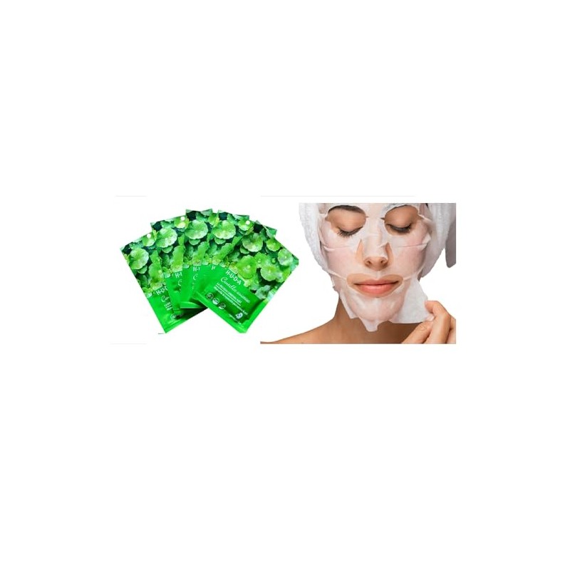 Mascarillas Centella Asiática Hidratantes y Suavizantes, Pack de 5