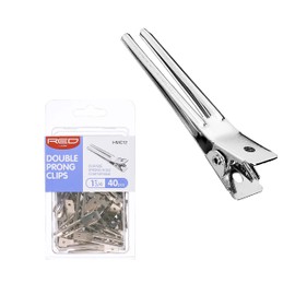 RED by Kiss 40pcs 1.75" Slide-In Hair Clips, Durable Metal Curl Setting Clips for Hairdressing, Sectioning & Retwisting, Rust-Free Hair Pins for Dreads, Dreadlocks, & Twist Styles