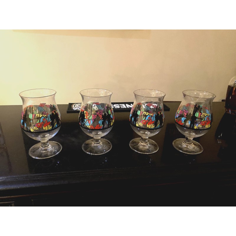 Duvel Beer Chalice Glass x Artist FAKE Belgium Limited Edition