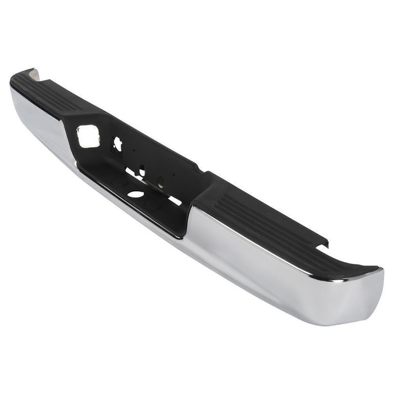 MOTORHOT Chrome Rear Step Bumper Assembly Compatible with 2003-2008 Dodge