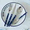 Rivet ABS Faux Wood Handle Silverware Set - 6-Piece Stainless