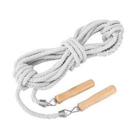 Namvo Group Springseil, Langes Springseil, Springseil Mit Holzgriff, Mehrpersonen-Springseil, Bestes Team-Weitsprungseil, Geeignet Für Schulsport, Outdoor-Aktivitäten, Fitness Und Training (5M)