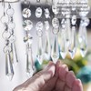 20pcs 55mm Chandelier Icicle Crystal Prism Suncatcher,Clear Chandelier Crystals Replacement,Crystals