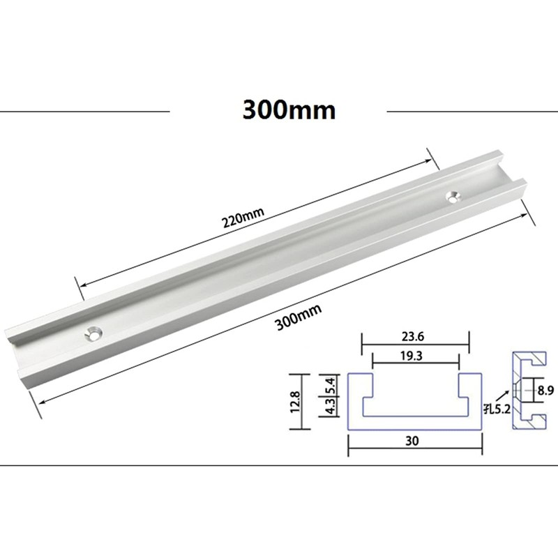 2pcs T-Slot Trucks 30mm Standard Miter Truck for Miter Slot