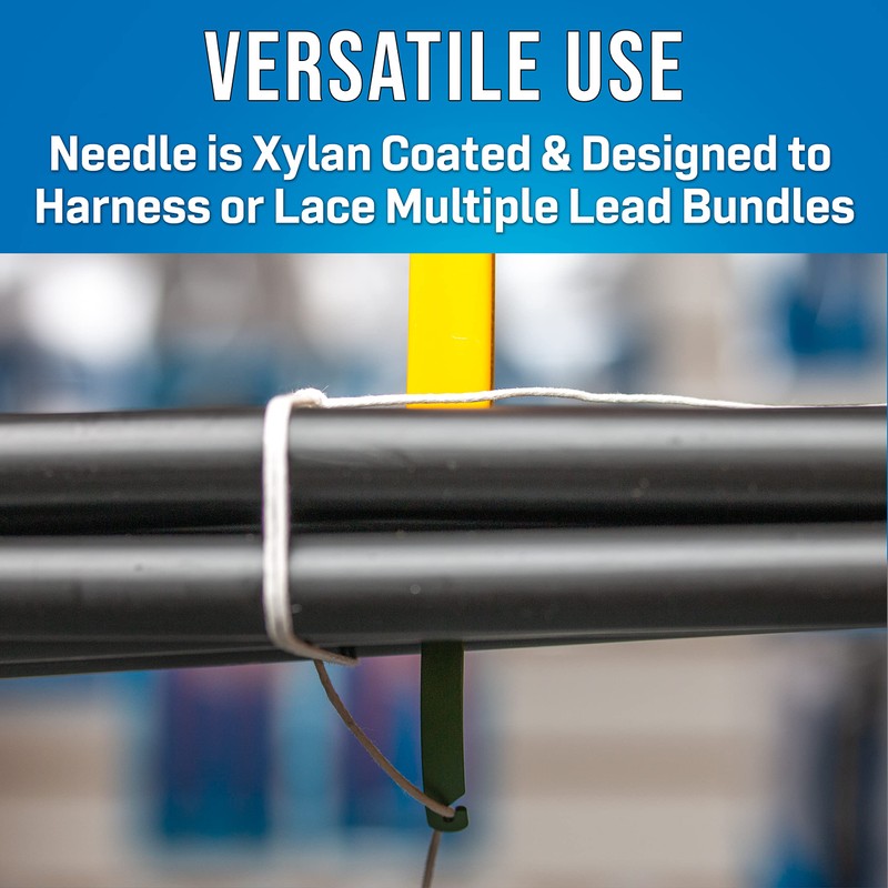 Jonard Tools JIC-3209, Xylan Insulated Cable Lacing Needle with Yellow