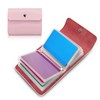 FuninCrea Women's Card Holder with 12 Independent Double-Sided Sleeves Made