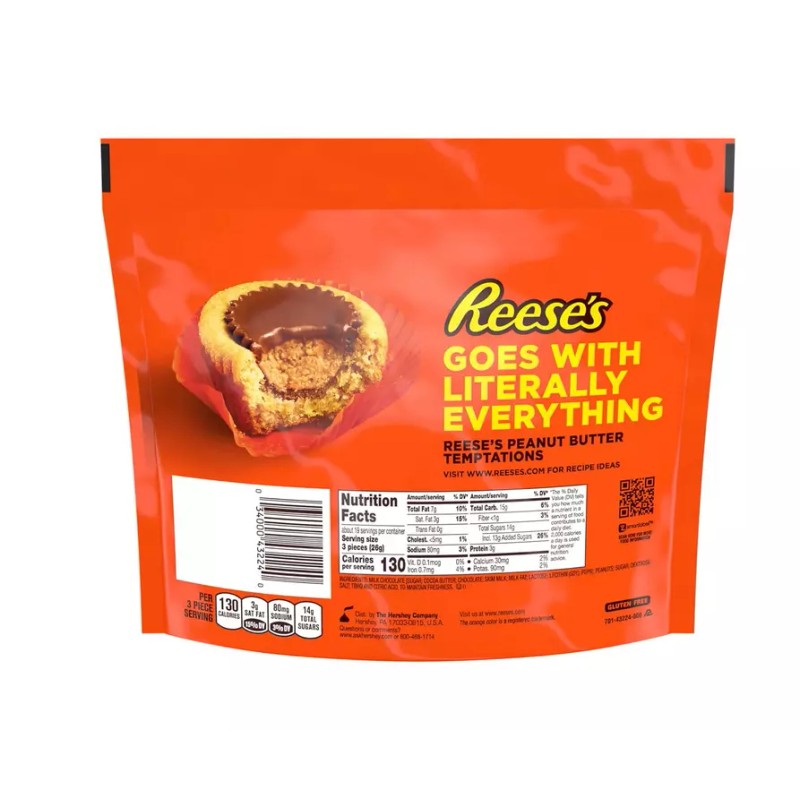 REESE'S Milk Chocolate Peanut Butter Cups, Christmas Candy, Select Flavor