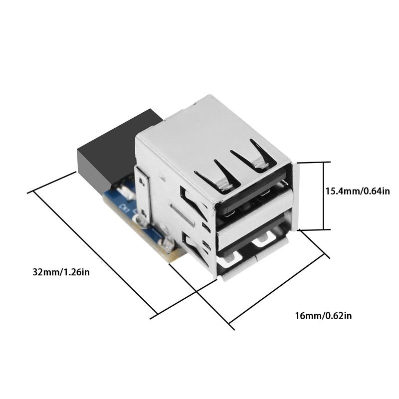 ECSiNG 4pcs 9 Pin / 10 Pin Motherboard Female Header