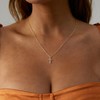 VIROMY Cross Necklace for Women 18K Gold Plated Cute Cross