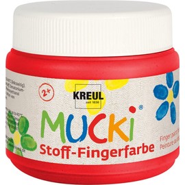 Eduplay 628107 MUCKI Fabric Finger Paint / 28103 Red 150 ml
