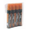 Pentel Jumbo Wet Erase Liquid Chalk Marker - Orange (Pack of 4)
