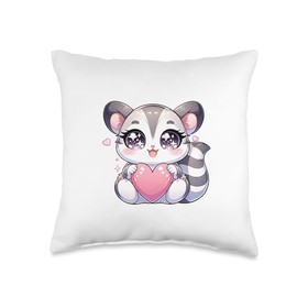 Kawaii Sugar Glider Valentines Day Kids Teen Girls Otaku Throw Pillow