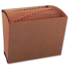 1InTheOffice Expanding File Folder 31 Sections, Accordion File Organizer, Numerical Open Top Pocket Expanding File Folder, Letter Size