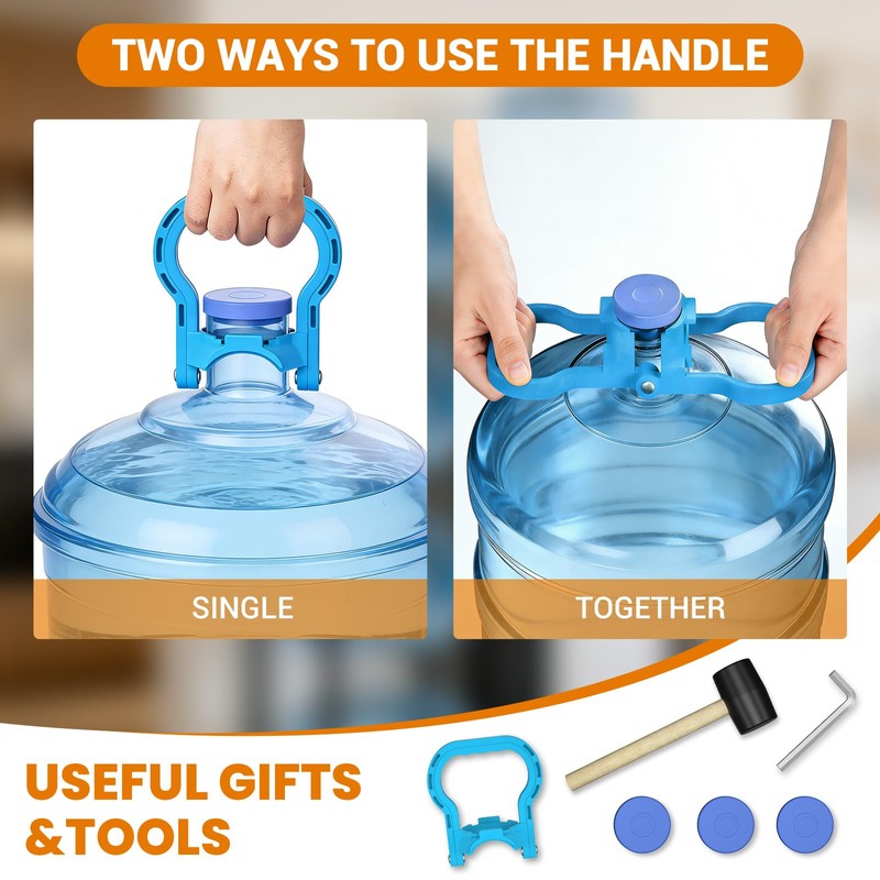 Wphold 5 Gallon Water Jug Holder, 4 Tier Water Bottle