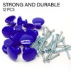 Zorveiio 10Pcs Royal Blue Round Cabinet Knobs, Metal Drawer Knobs