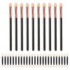 10 Sponge Lidschattensticks, 25 Doppelte Lidschattensticks, Multifunktionale Verschmutzungs-Make-Up-Pinsel, Bequeme Lidschatten-Applikatoren,