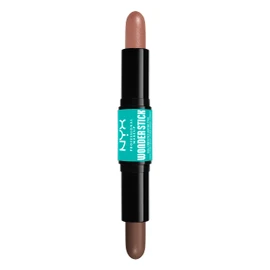 NYX Professional Makeup Stick Highlight and Contour, Double Tip, Definition and Shine, Adjustable and Vegan, Wonder Stick, Light Medium