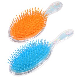 Healeved 2pcs Rainbow Hair Brush Lightweight Brushes for Women Boys and Girls for Straightening Massaging Scalp Smooth Comb for All Hair Types