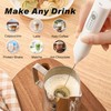 Rechargeable Milk Frother Handheld, USB-C Coffee Foam Maker with Stainless