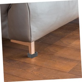 TEHAUX 8pcs Furniture Feet Covers Black Elastic Table and Chair Foot Protectors Soft Non Slip Caps for Hardwood Laminate Tile Floors Indoor Use