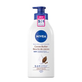 NIVEA NIVEA Cocoa Butter Body Lotion | 48H Deep Moisturie |Daily Moisturizer | Light, Non-greasy | with Cocoa Butter & Vitamin E | For Dry to very dry Skin | 625mL Pump Bottle